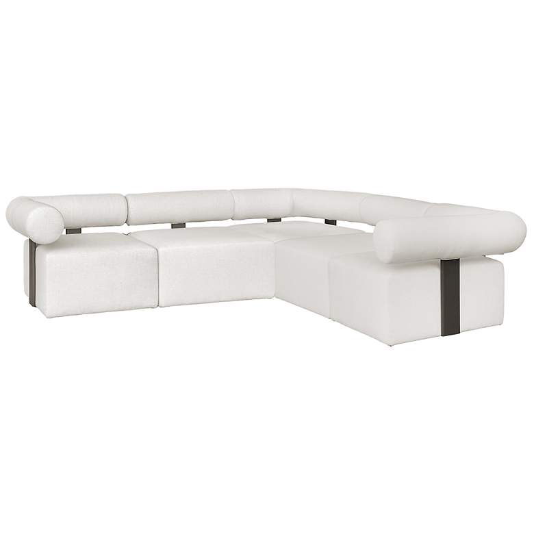 Image 7 Uttermost Bolster Back Corner Outdoor Sofa more views