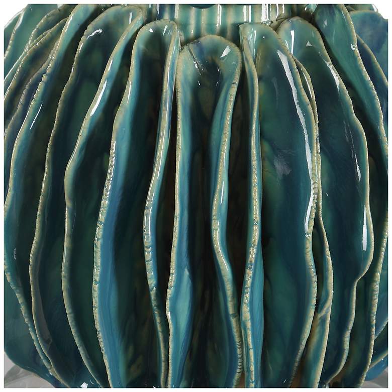 Image 5 Uttermost Bonaire 25 1/4" Teal Ceramic Table Lamp more views