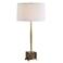 Uttermost Booker 34 1/4" Antique Brass Table Lamp