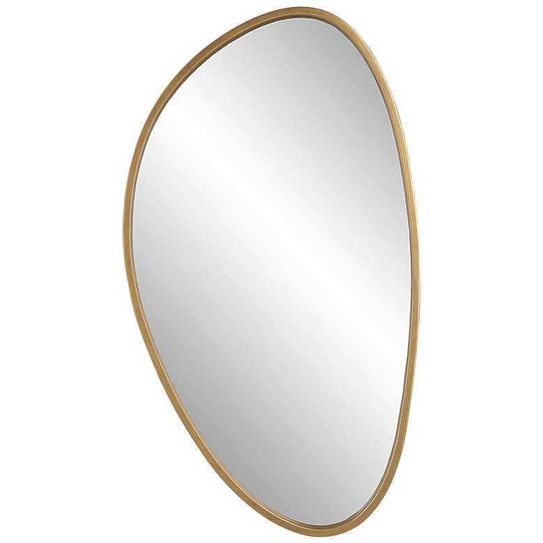 Image 2 Uttermost Boomerang Aged Gold 20 1/4" x 36" Wall Mirror