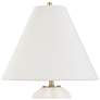 4_Uttermost Bora 17 1/2" Matte White Ceramic Accent Lamp more views