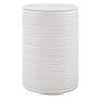 2_Uttermost Borderline 13"W Plaster White Round Accent Table
