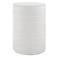 Uttermost Borderline 13"W Plaster White Round Accent Table