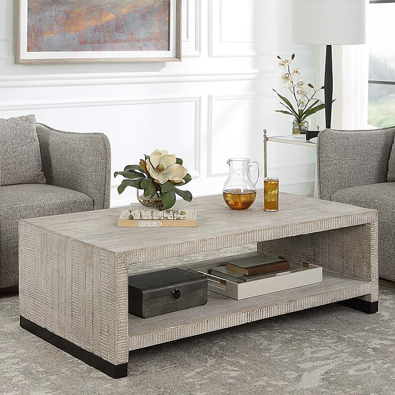 Image 1 Uttermost Bosk 53.88" L x 29.88" D x 18.13" H Natural Coffee