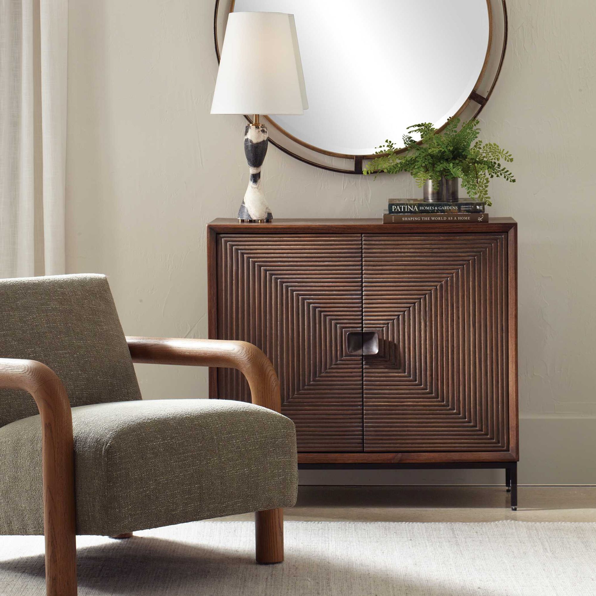 Image 7 Uttermost Bottom Line 2 Door Wood Cabinet more views