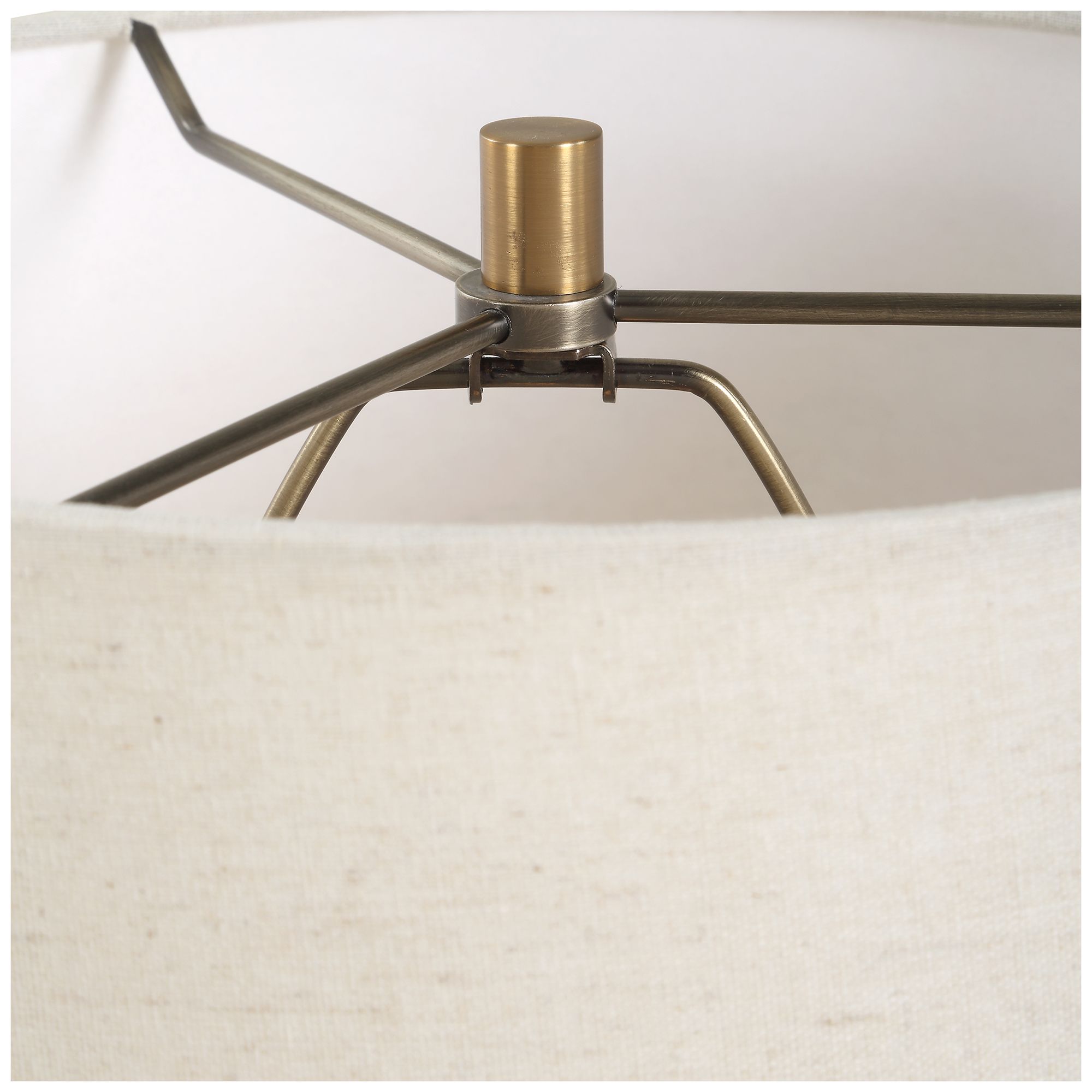 Image 4 Uttermost Bower Matte Black Textured Ceramic Table Lamp more views