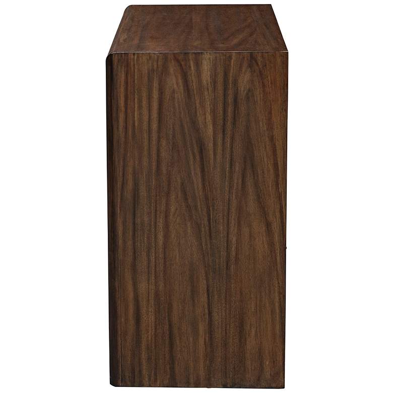 Image 5 Uttermost Bowtie 38" Wide Whisky Brown 3-Drawer Chest more views