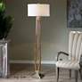 Thumbnail1 of Uttermost Boydton Burnished Honey Stain Wood Floor Lamp