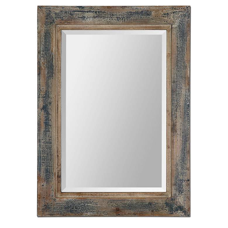 Image 2 Uttermost Bozeman 38" High Slate Blue Wall Mirror