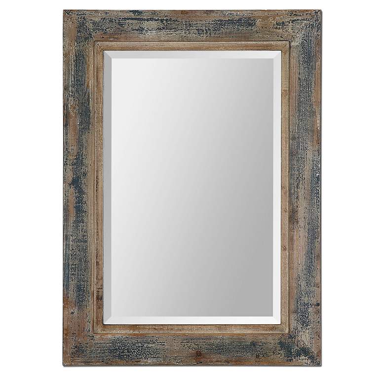 Image 1 Uttermost Bozeman 38 inch High Slate Blue Wall Mirror