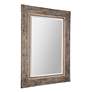 3_Uttermost Bozeman 38" High Slate Blue Wall Mirror more views