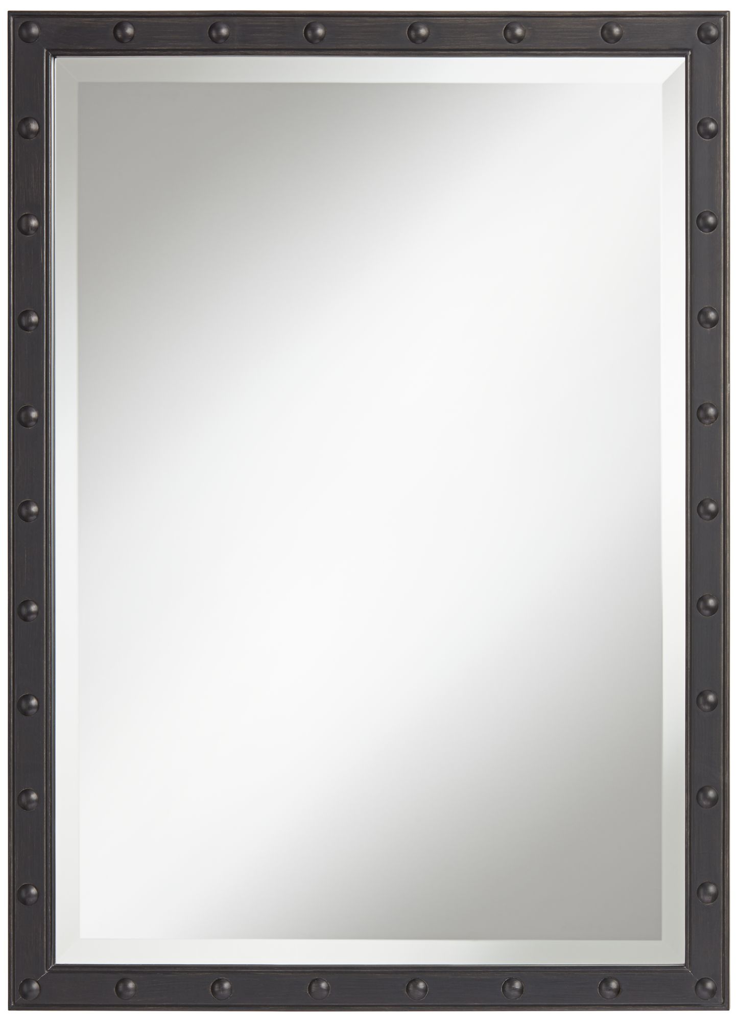 Image 2 Uttermost Braddock 28" x 38" Rustic Industrial Black Wall Mirror