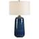 Uttermost Brae 31 1/2" Deep Blue Ceramic Table Lamp