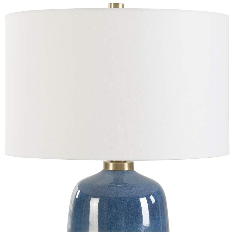 Image 4 Uttermost Brae 31 1/2" Deep Blue Ceramic Table Lamp more views