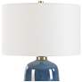 Thumbnail4 of Uttermost Brae 31 1/2" Deep Blue Ceramic Table Lamp more views