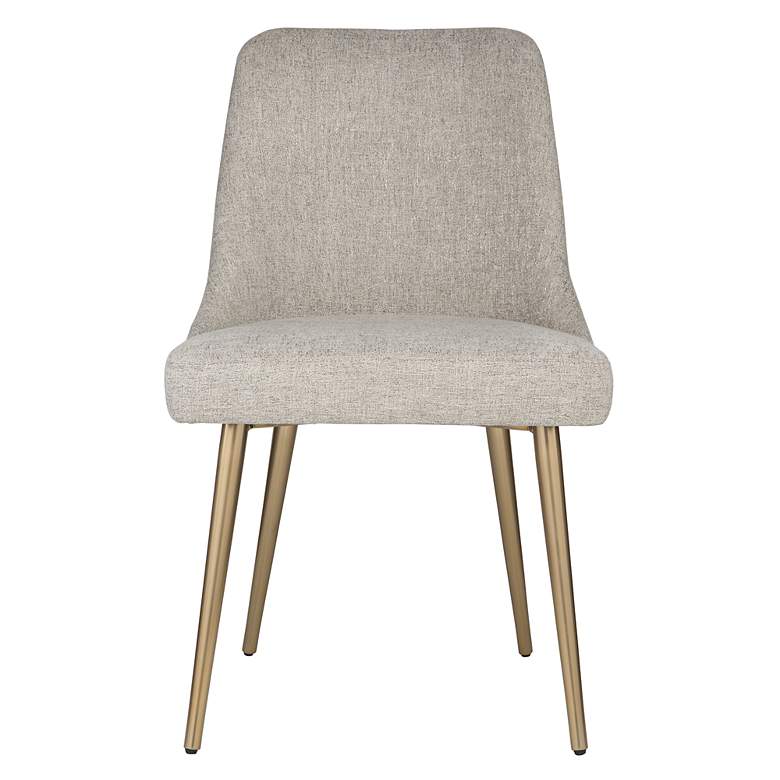 Image 2 Uttermost Bramwell 20 1/2" Wide Taupe Polyester Fabric Dining Chair
