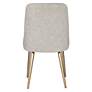 6_Uttermost Bramwell 20 1/2" Wide Taupe Polyester Fabric Dining Chair more views