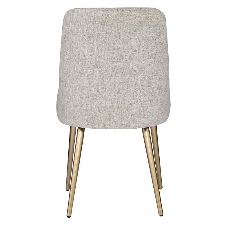 Image 6 Uttermost Bramwell Taupe Polyester Fabric Dining Chair more views