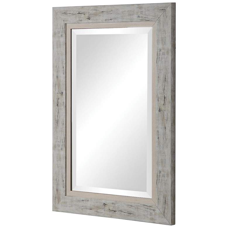 Image 2 Uttermost Branbury Gray and Ivory 30 inch x 60 inch Wall Mirror