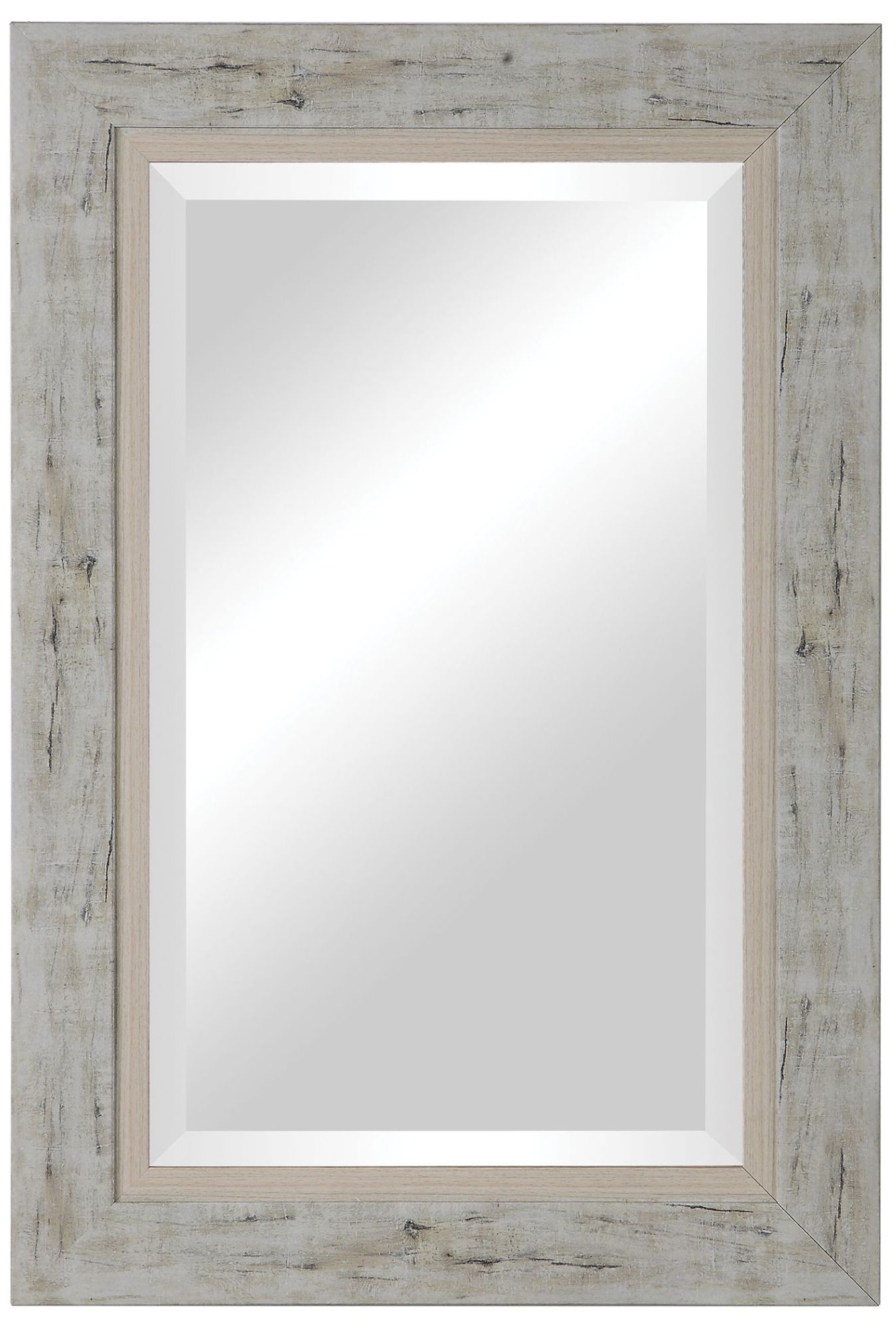Uttermost Branbury Gray and Ivory 30" x 60" Wall Mirror 73N00