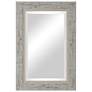 Uttermost Branbury Gray and Ivory 30" x 60" Wall Mirror