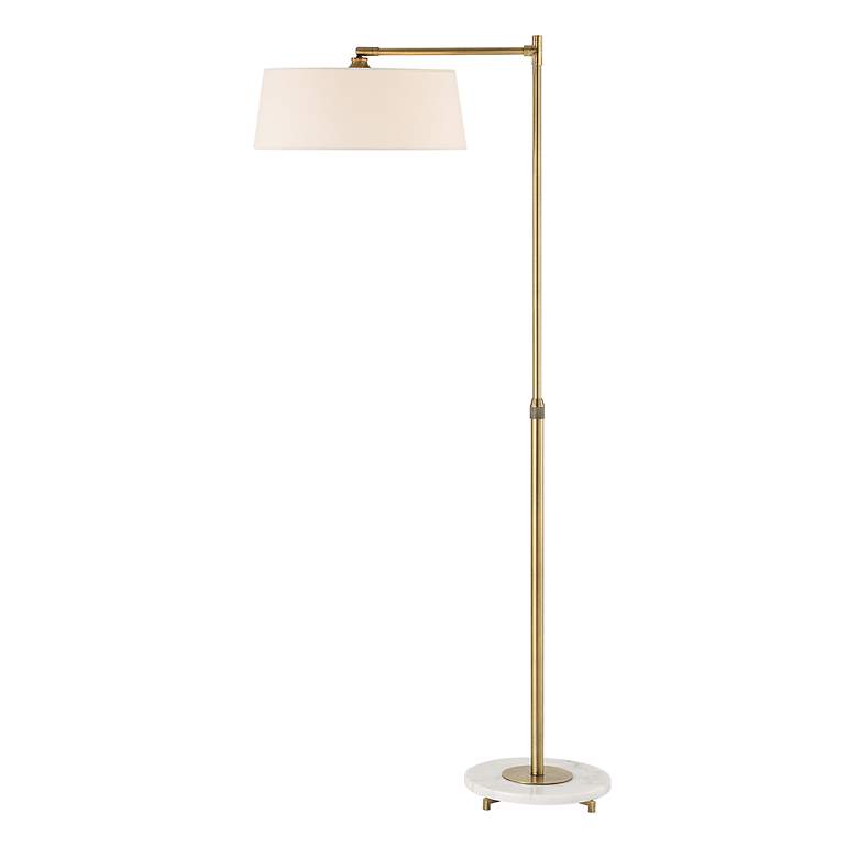 Image 1 Uttermost Branch Out 66 1/2 inch Offset Arm Brushed Brass Floor Lamp