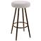 Uttermost Braven 26" H Metallic Gold and White Counter Stool