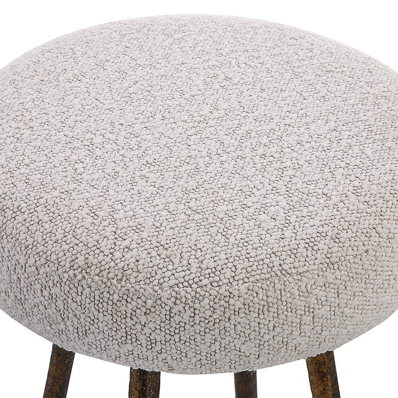 Image 4 Uttermost Braven 26" H Metallic Gold and White Counter Stool more views