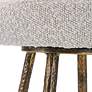 5_Uttermost Braven 26" H Metallic Gold and White Counter Stool more views