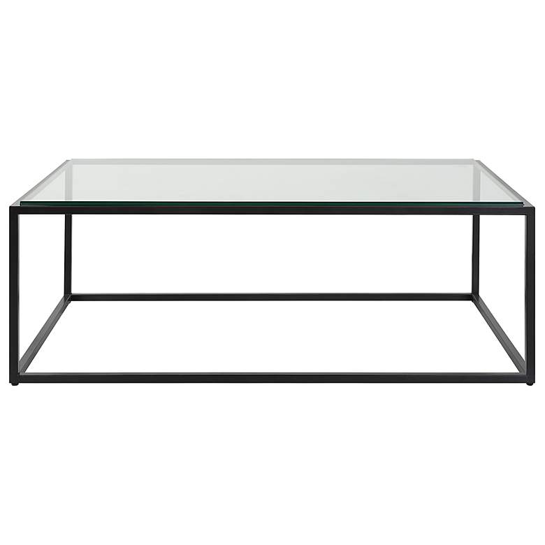 Image 1 Uttermost Bravura 48 inch L x 16.75 inch H Black Coffee Table