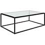 3_Uttermost Bravura 48" L x 16.75" H Black Coffee Table more views