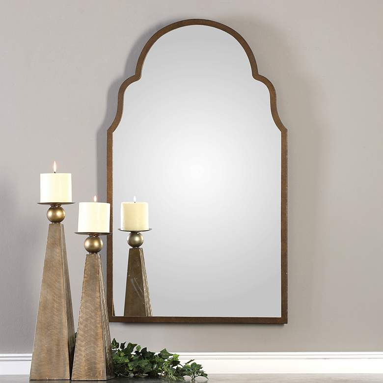Image 5 Uttermost Brayden Arch Hand Forged 41" High Wall Mirror more views