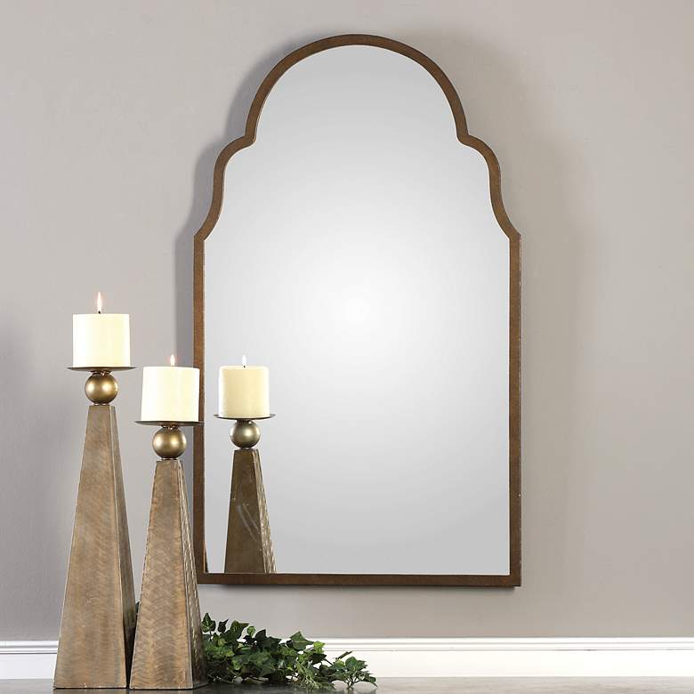 Image 5 Uttermost Brayden Arch Hand Forged 41 inch High Wall Mirror more views