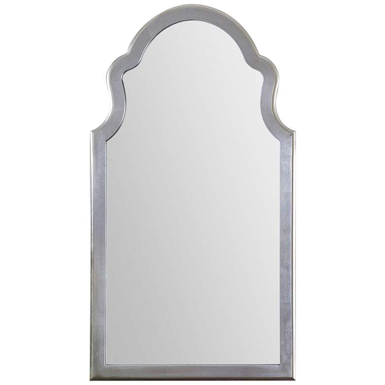 Image 2 Uttermost Brayden Silver Metal 27" x 48" Arch Wall Mirror