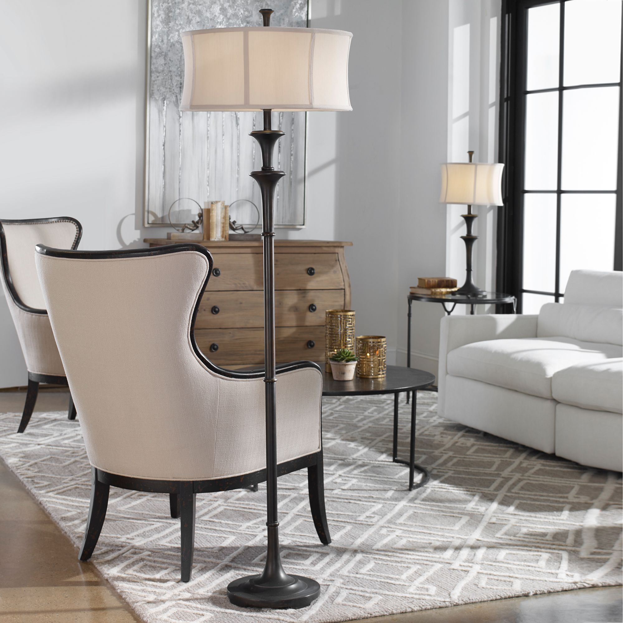Image 5 Uttermost Brazoria 70" Traditional Oil Rubbed Bronze Floor Lamp more views