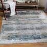 Uttermost Bremen 71507 5&#39;x7&#39;6" Sage and Light Gray Area Rug