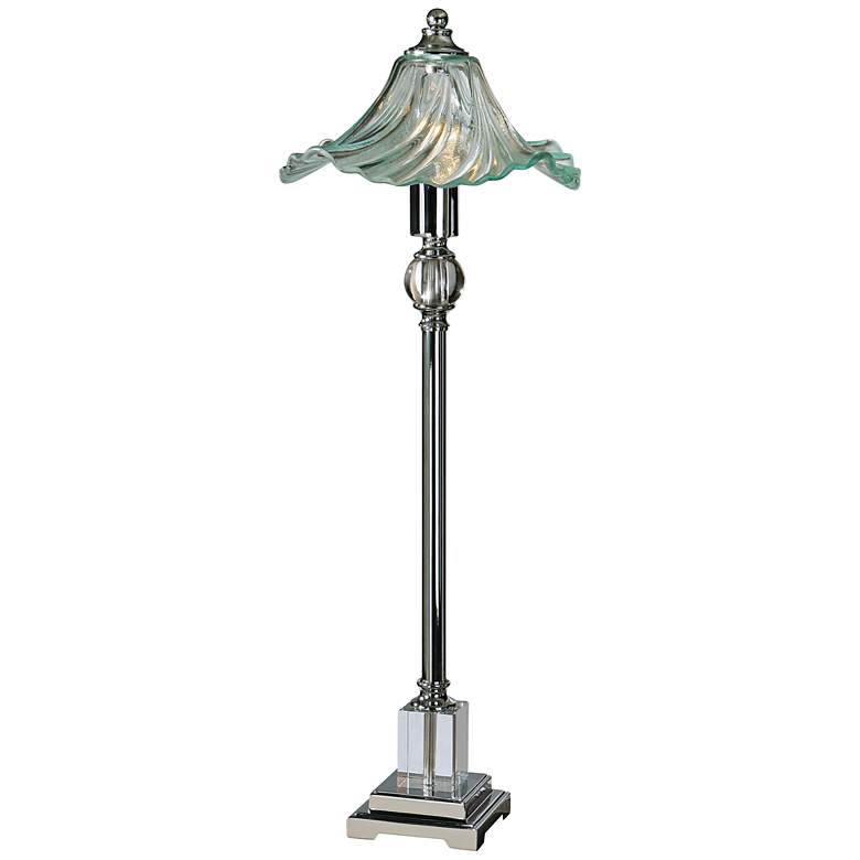 Image 1 Uttermost Brescello Chrome And Crystal Table Lamp