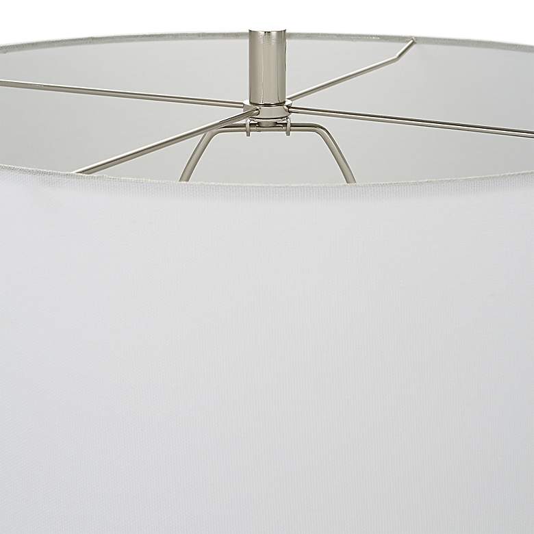 Image 7 Uttermost Breton White and Blue Ceramic Table Lamp more views