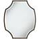 Uttermost Bri 30 3/4" x 36" Oval Rustic Bronze Mirror