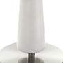 Uttermost Bridgett 35" White Marble Hourglass Buffet Table Lamp