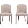Uttermost Brie Armless Set of 2 Champagne Chairs