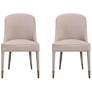 Uttermost Brie Armless Set of 2 Champagne Chairs