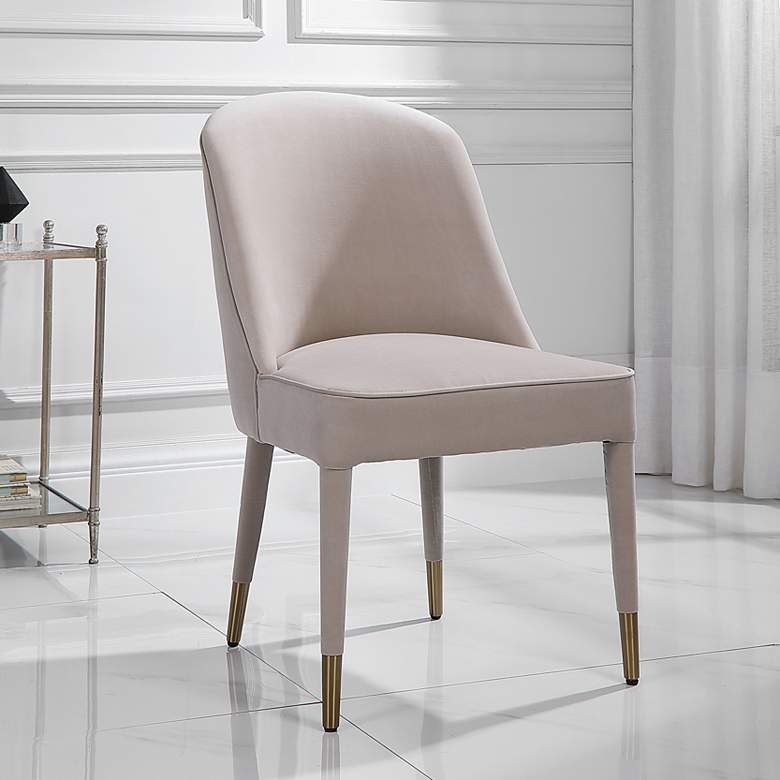 Image 1 Uttermost Brie Armless Set of 2 Champagne Chairs