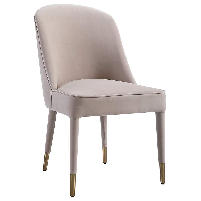 Image 4 Uttermost Brie Armless Set of 2 Champagne Chairs more views