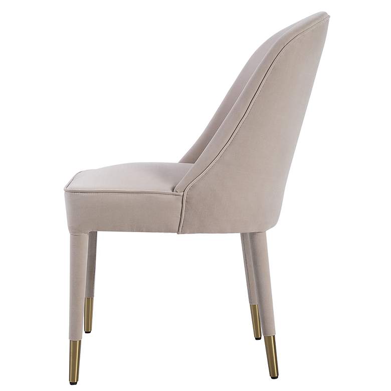 Image 5 Uttermost Brie Armless Set of 2 Champagne Chairs more views