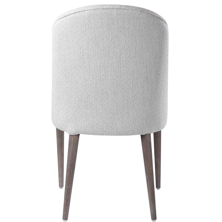 Image 4 Uttermost Brie White Fabric Armless Dining Chairs Set of 2 more views