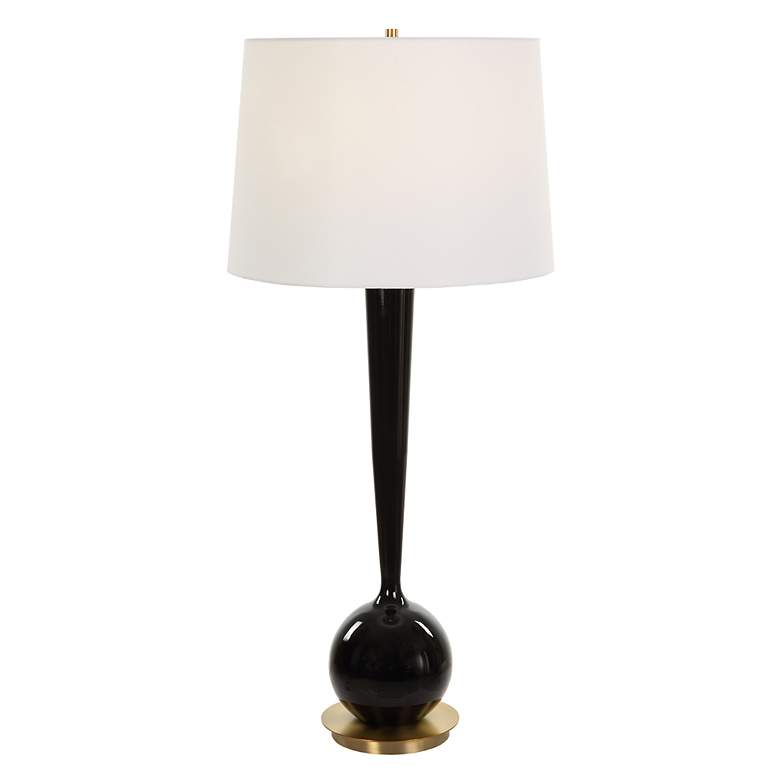 Image 1 Uttermost Brielle 35" High Modern Black Ceramic Table Lamp