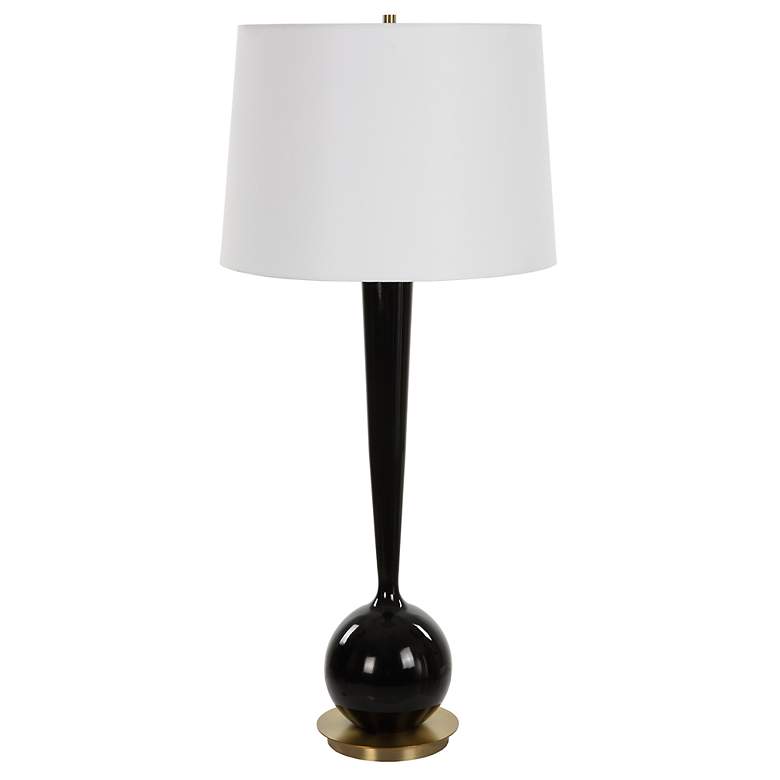 Image 4 Uttermost Brielle 35" High Modern Black Ceramic Table Lamp more views