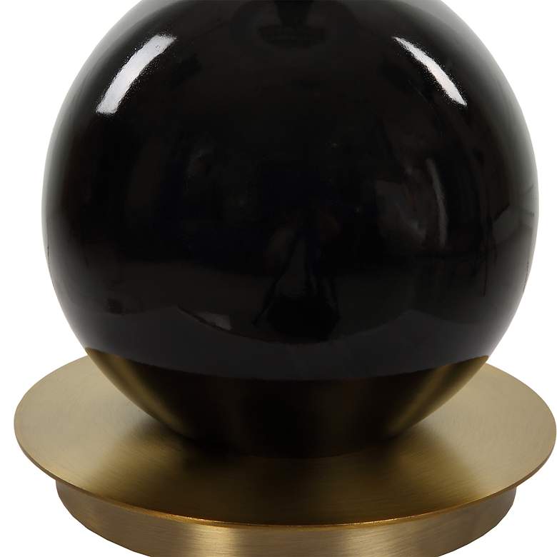 Image 6 Uttermost Brielle 35" High Modern Black Ceramic Table Lamp more views