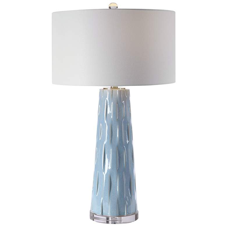 Image 2 Uttermost Brienne 30 3/4" Powder Blue Glaze Ceramic Table Lamp